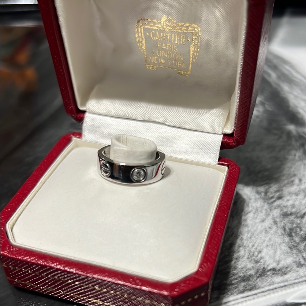 Cartier 18k WG Love Ring